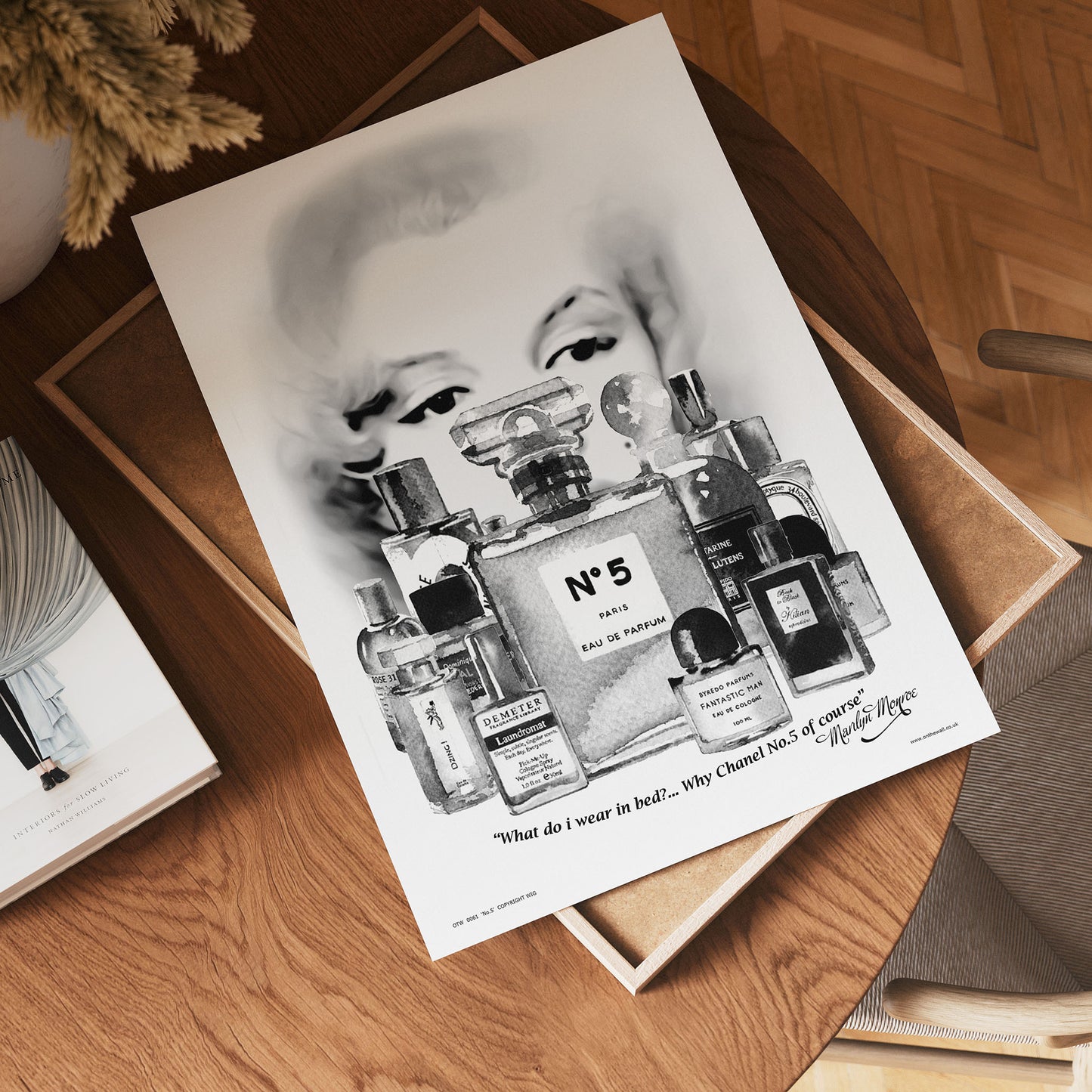 Marilyn Monroe Channel No 5 Poster Art Print 30x40cm