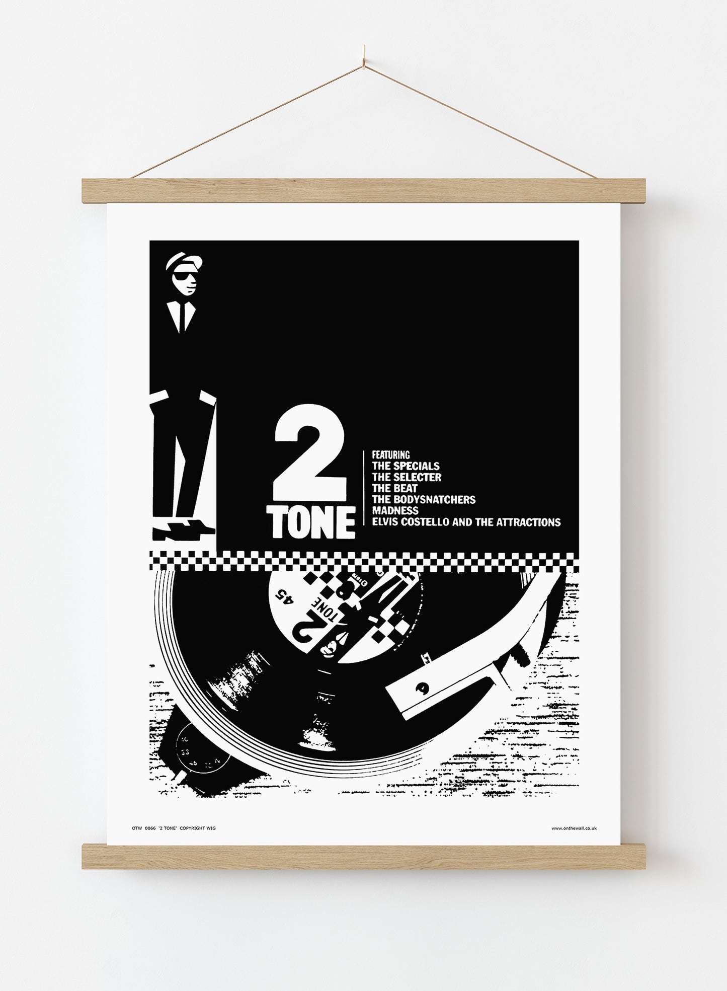 Two Tone, Ska, Specials Poster Art Print Vintage Poster Wall Art Print 30x40cm Hanger
