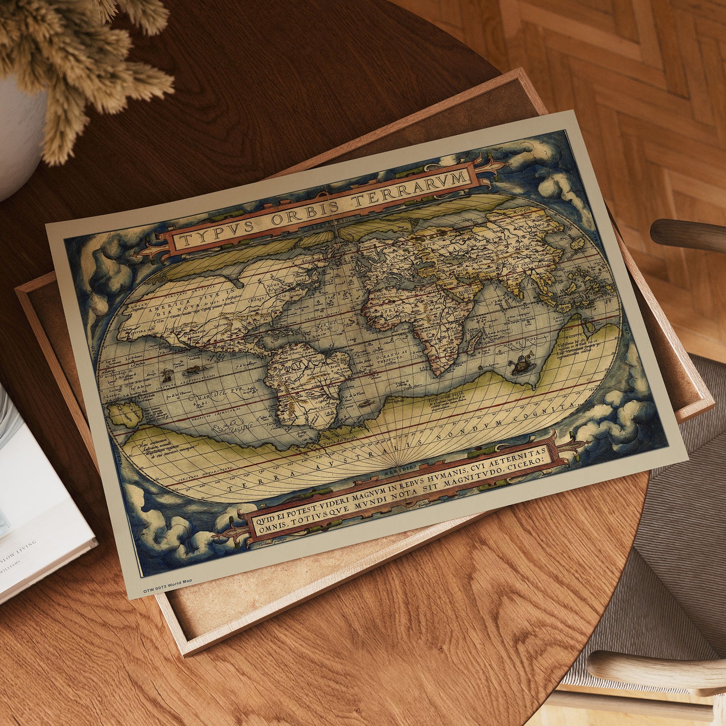 Vintage World Map Poster Art Print 30x40cm