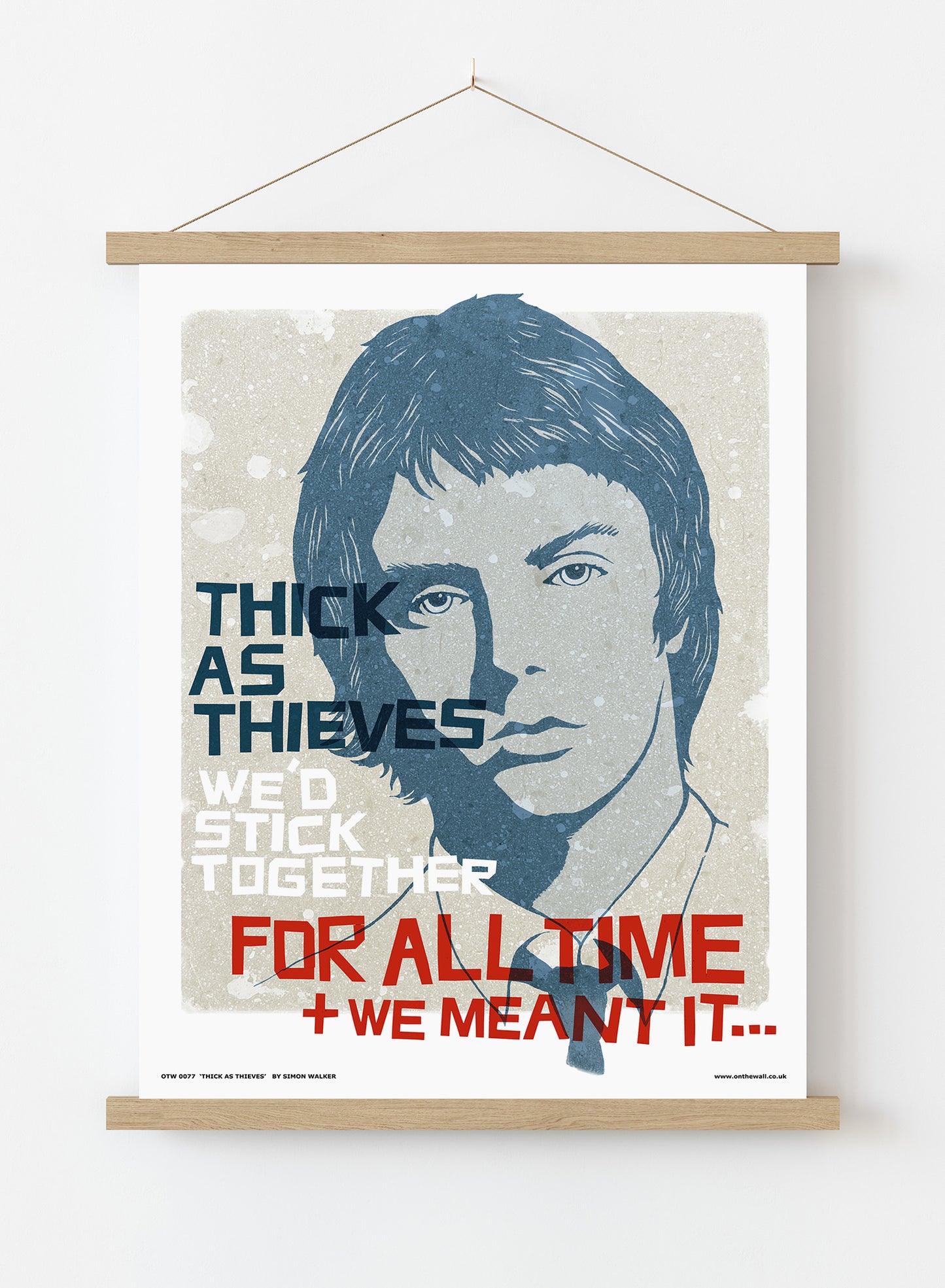 Paul Weller The Jam Poster Art Print Vintage Poster Wall Art Print 30x40cm Hanger