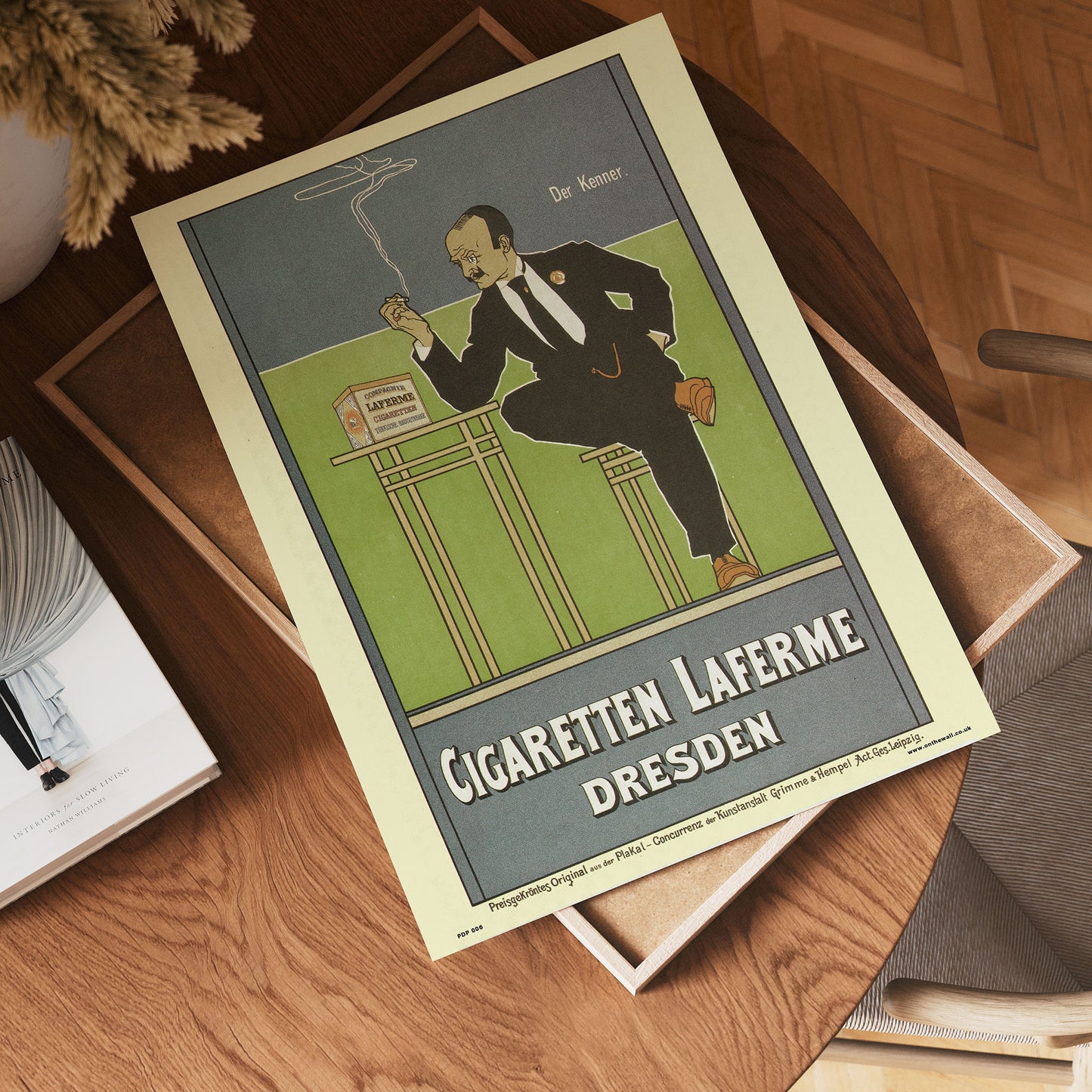 Art nouveau Cigaretten Laferme Dresden by Fritz Rehm Poster Art Print 30x40cm