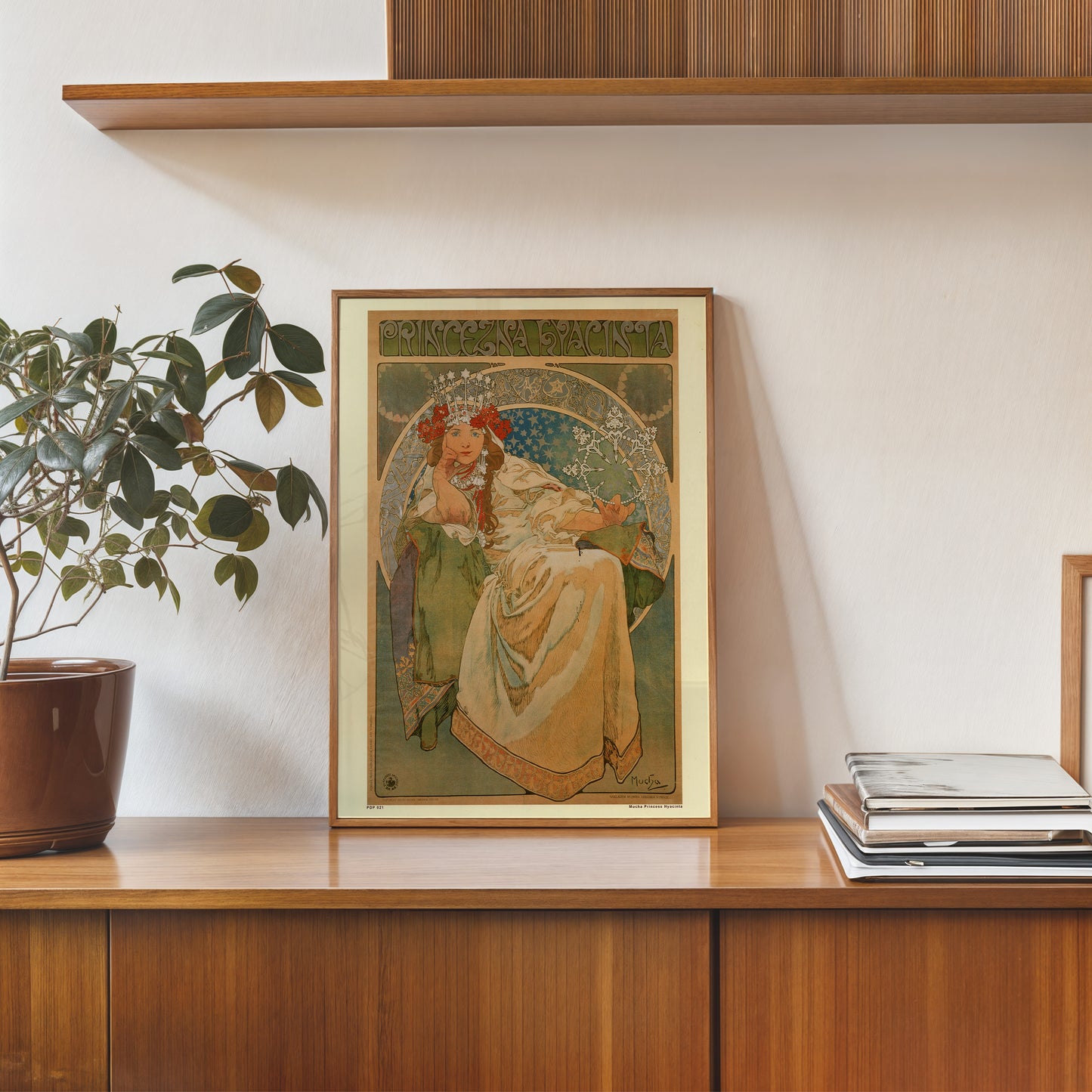 Art nouveau Poster Art Print by Alphonse Mucha Hyacinta Poster Art Print 30x40cm