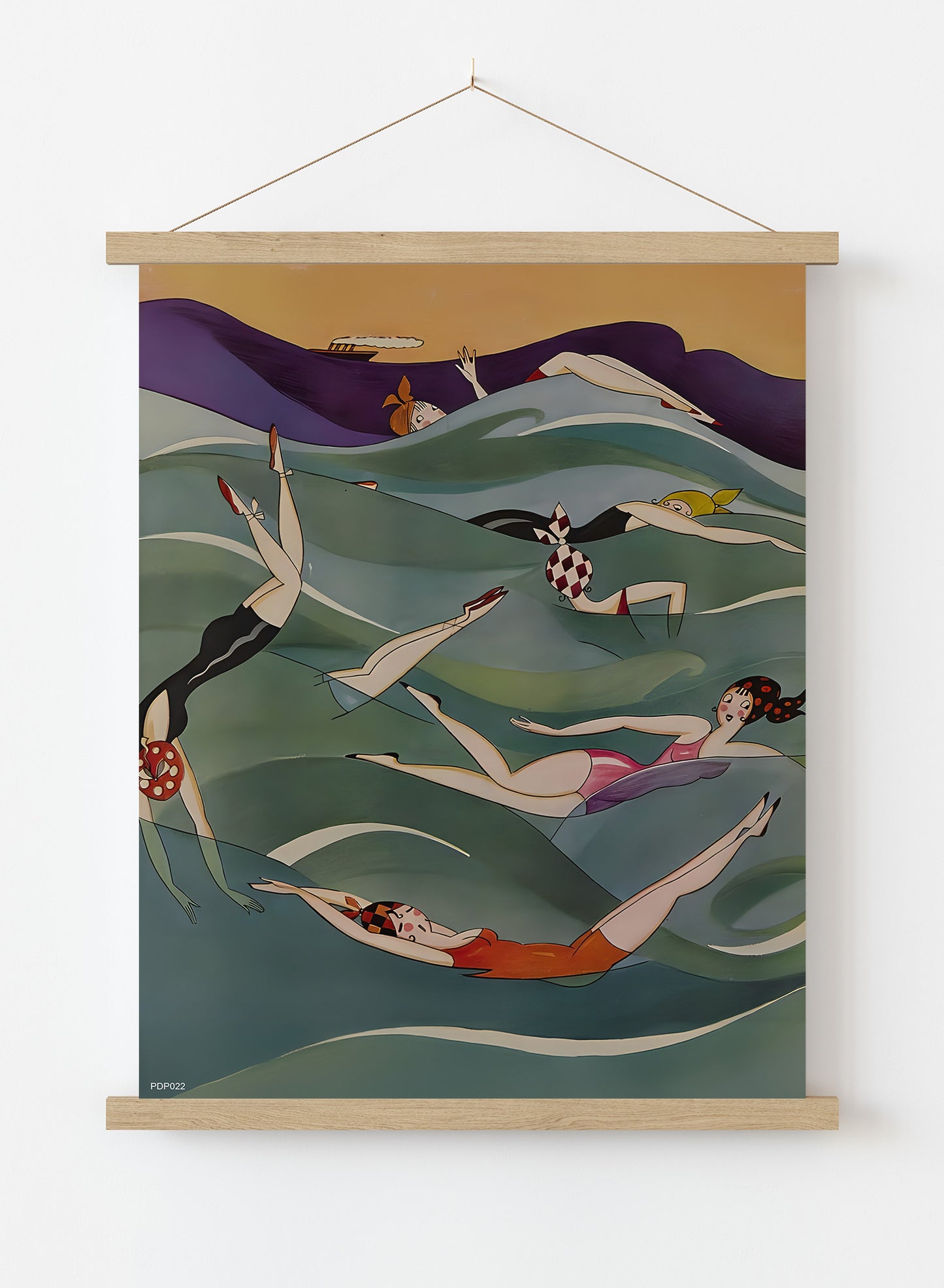 Annie Harriet Fish, Fashion Vintage Art Wall Art Print 30x40cm Hanger