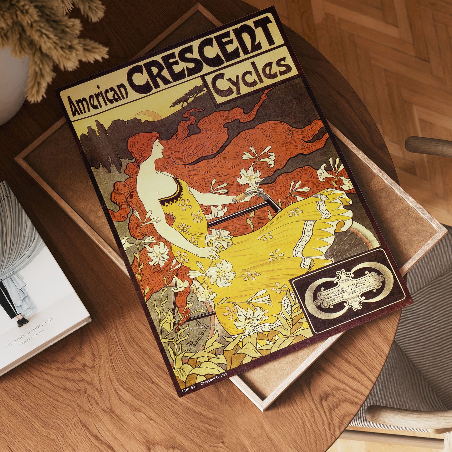 Art nouveau Poster Art Print by Alphonse Mucha Crescent Cycles 40x30cm