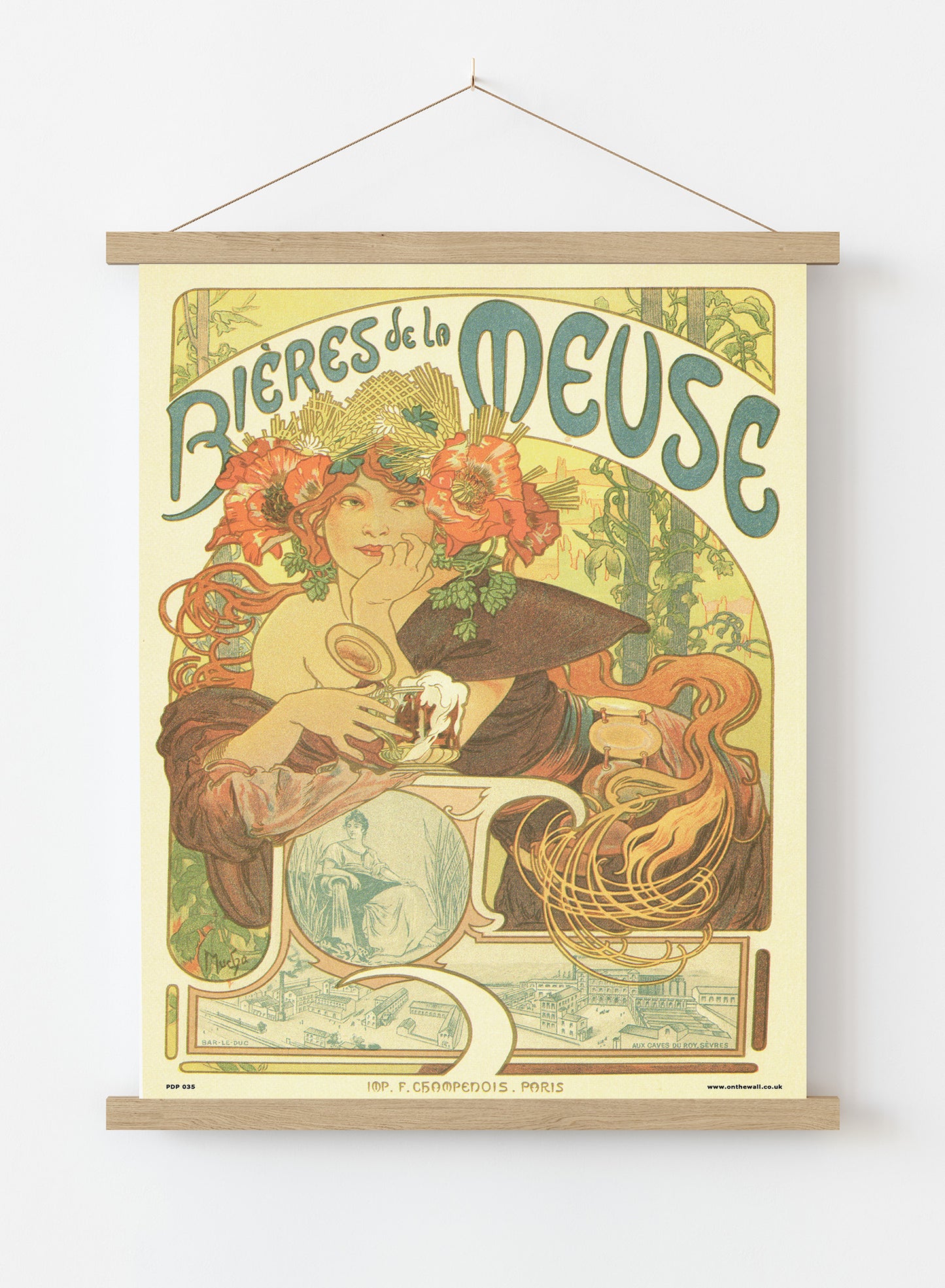 Art nouveau by Alphonse Mucha bieres de la meuse Poster Art Print Print – Alphonse Mucha bieres de la meuse Poster Art Print Vintage Poster Wall Art 30x40cm Hanger