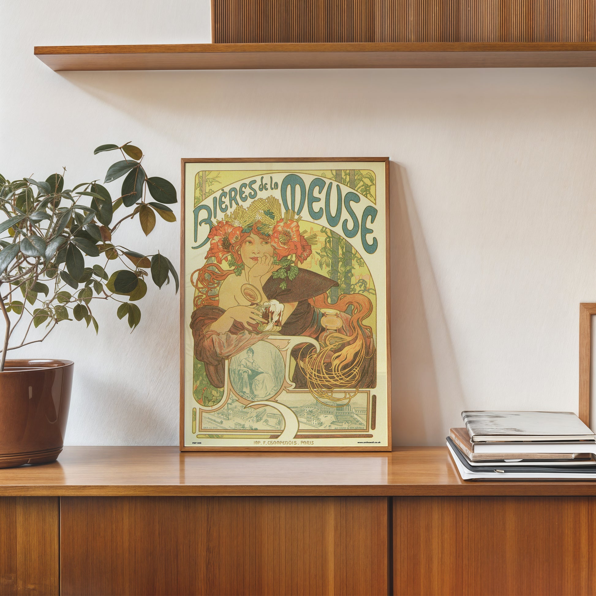 Art nouveau by Alphonse Mucha bieres de la meuse Poster Art Print 30x40cm