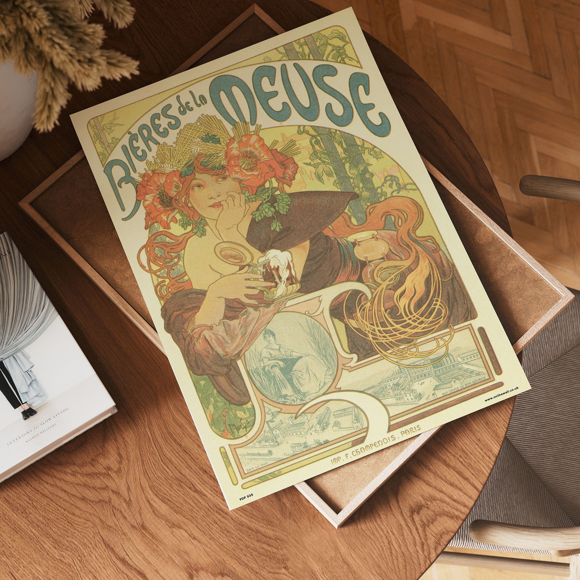Art nouveau by Alphonse Mucha bieres de la meuse Poster Art Print 30x40cm