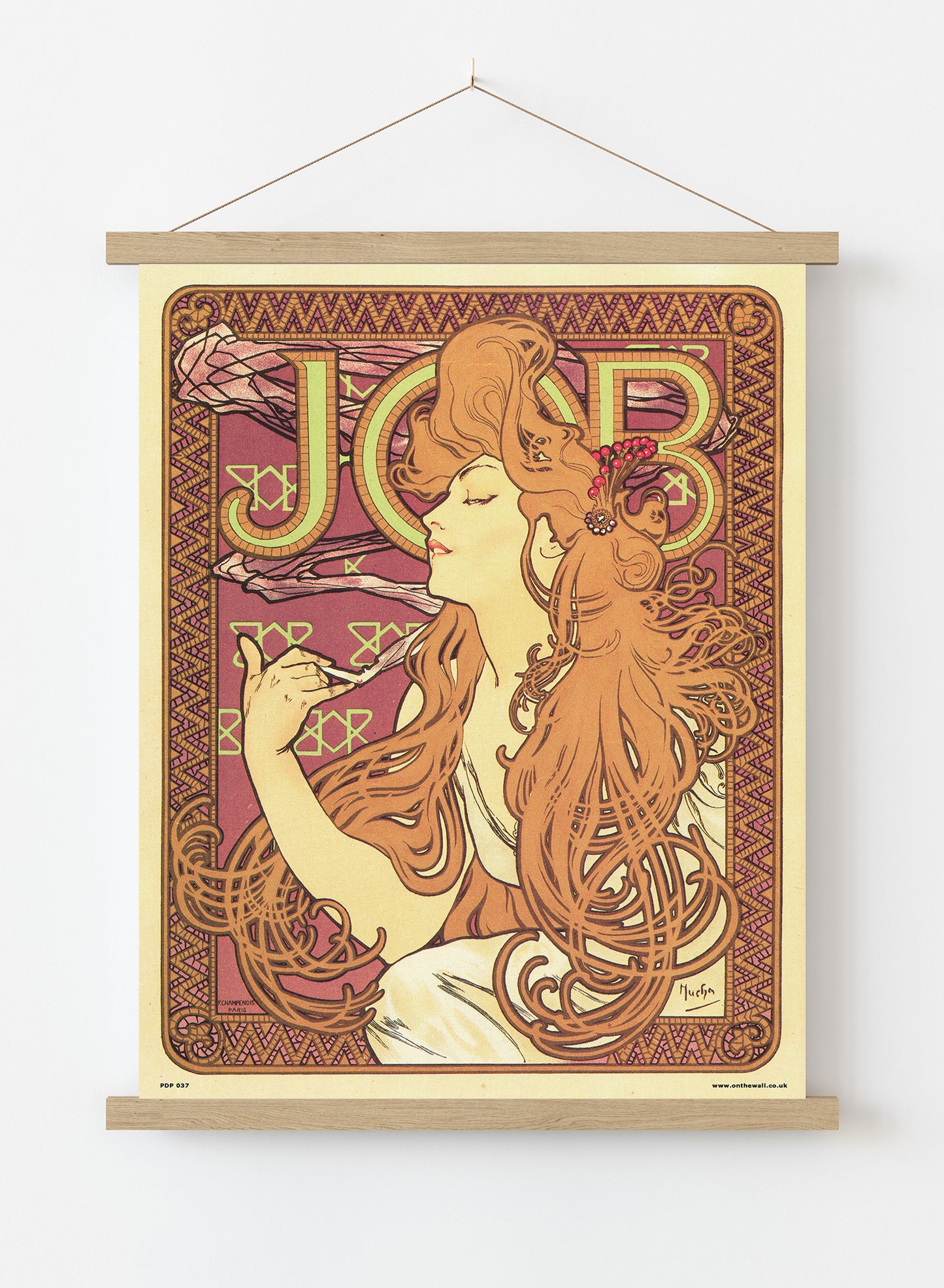 Art nouveau by Alphonse Mucha - Job Poster Art Print Vintage Poster Wall Art Print 30x40cm Hanger