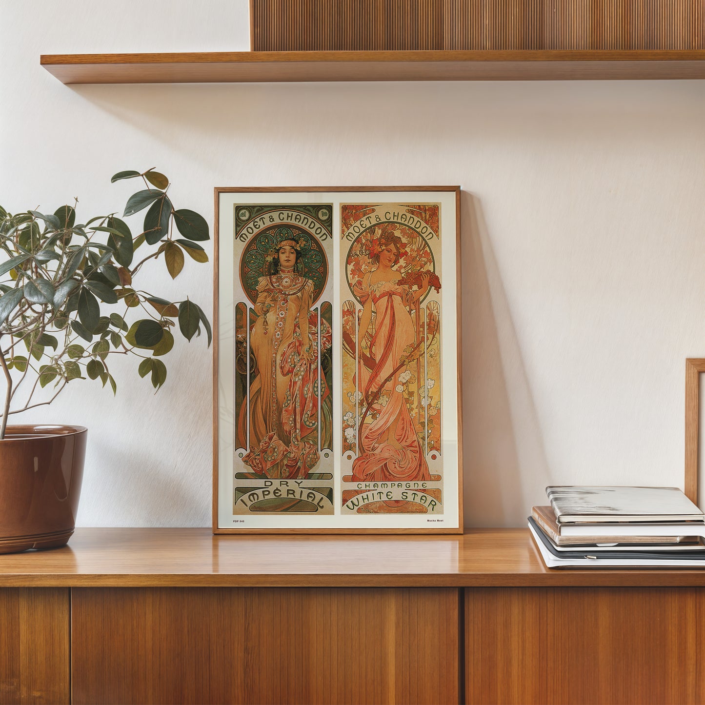 Art nouveau Poster Art Print by Alphonse Mucha Moet Poster Art Print 30x40cm