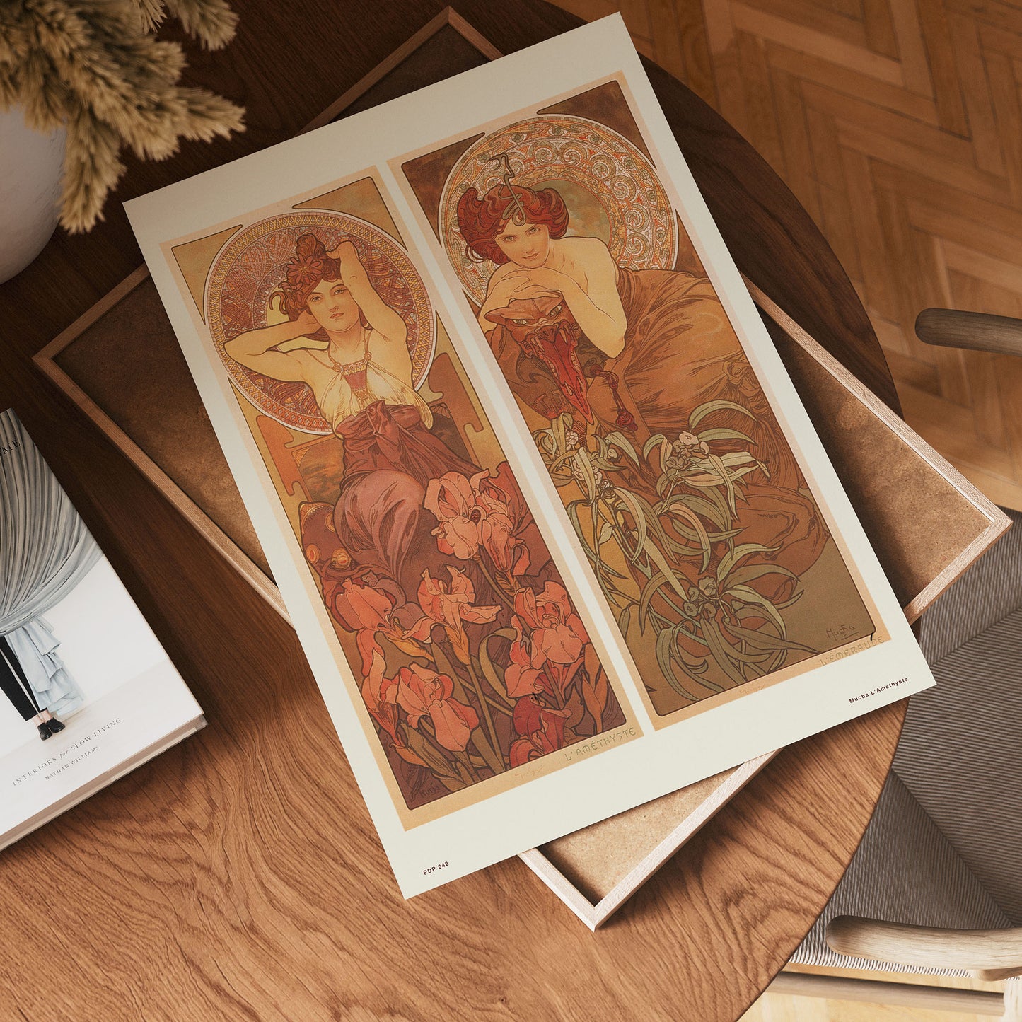 Art nouveau Poster Art Print by Alphonse Mucha, Amethyste 30x40cm