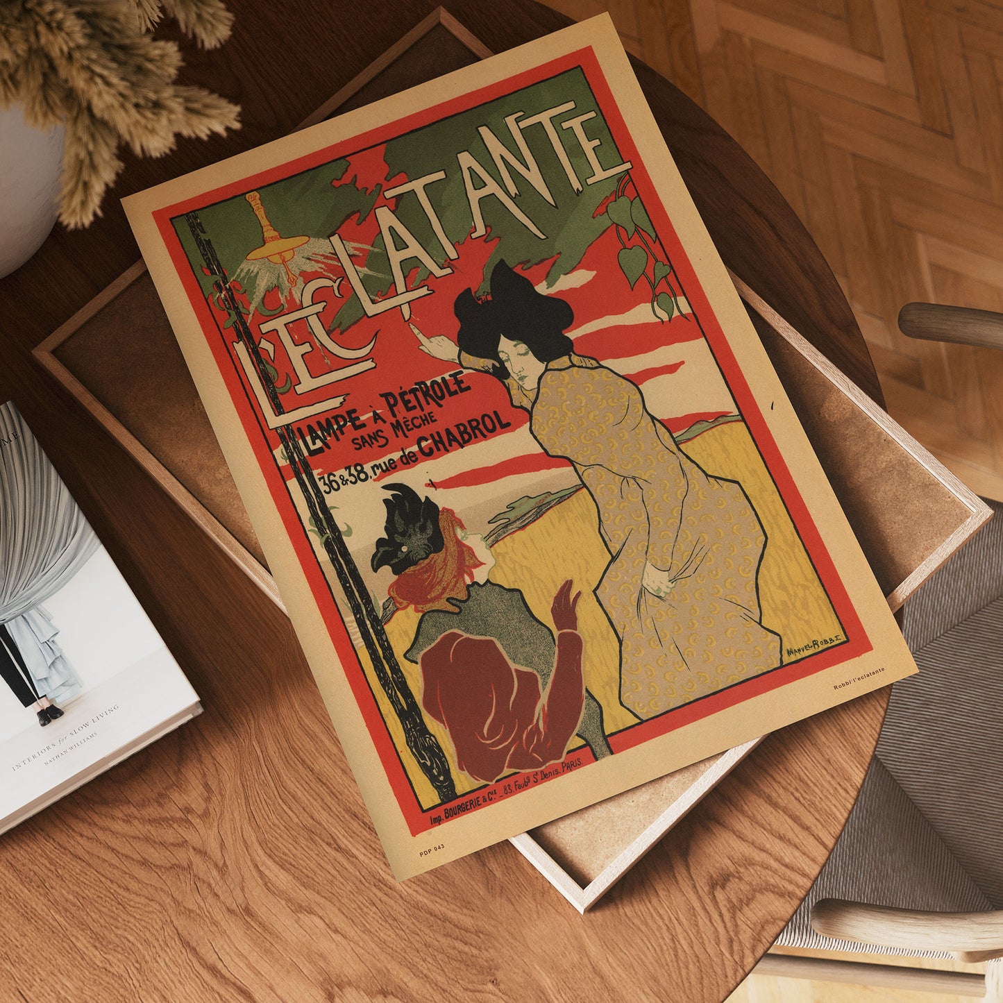 Art nouveau Poster Art Print l'eclatante Poster Art Print 30x40cm