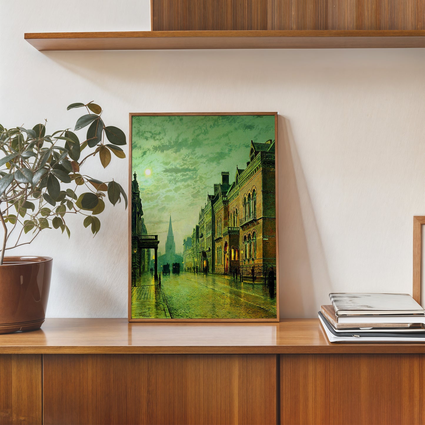 Leeds Park Row by John Atkinson Grimshaw 30x40cm Art Print