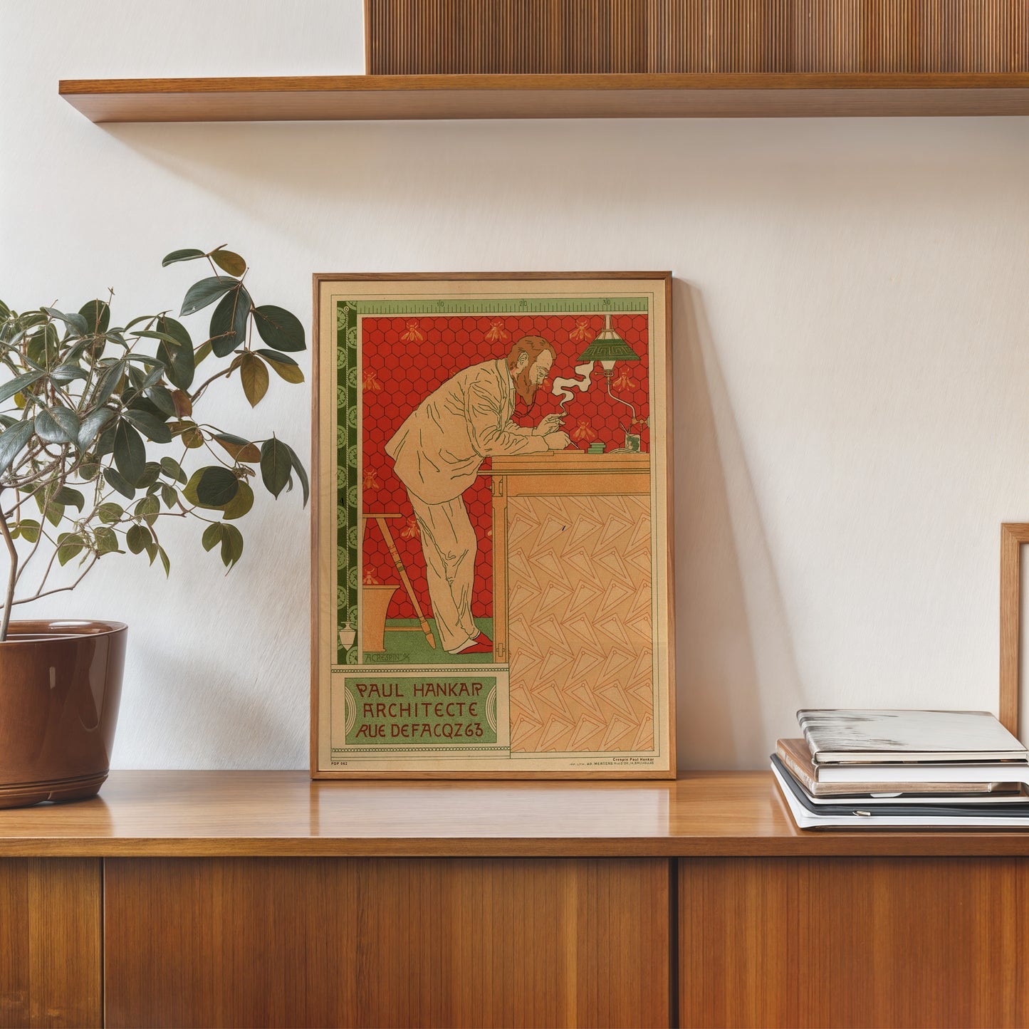 Art nouveau Poster Art Print by Crespin Paul Hankar Poster Art Print 30x40cm