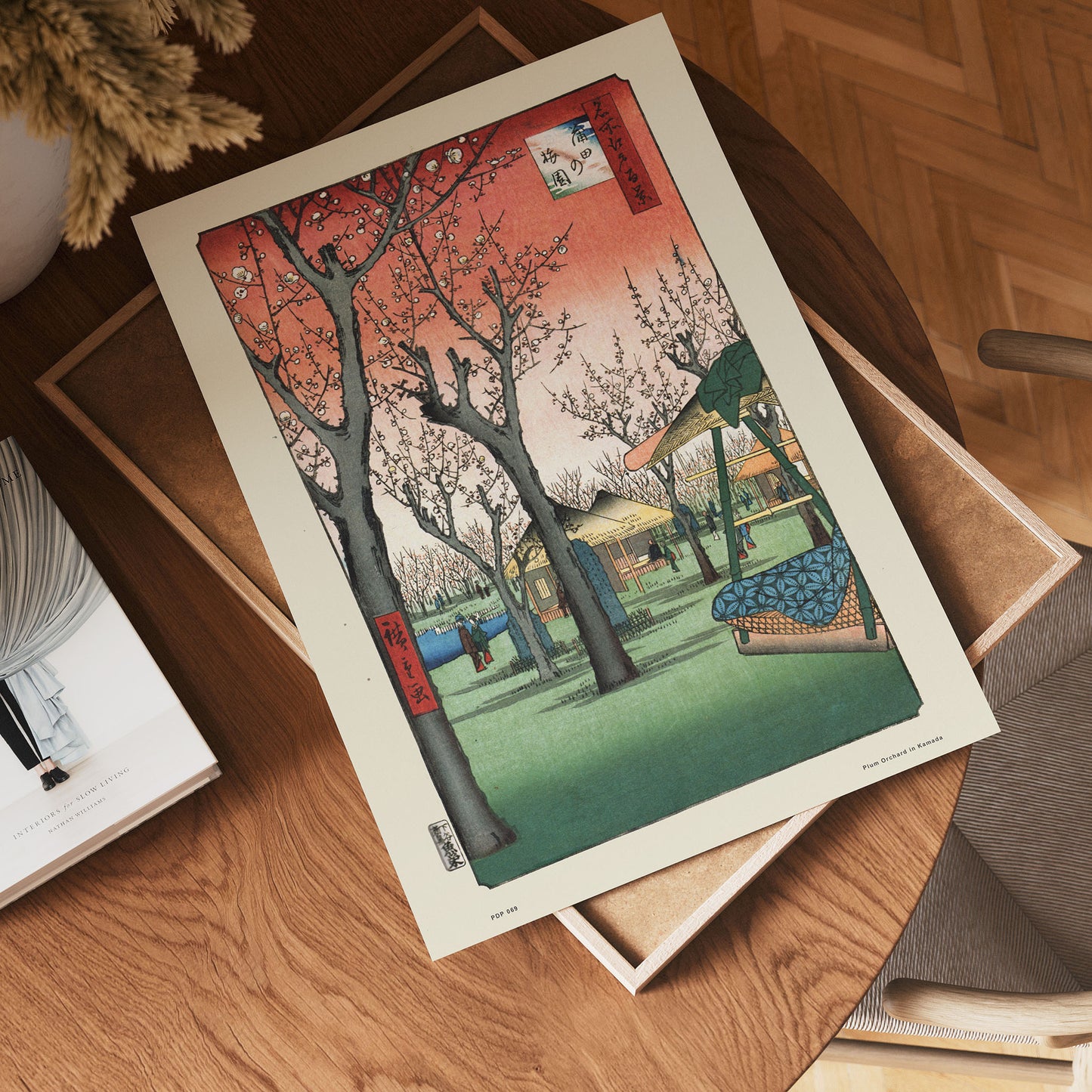 Hiroshige Japanese Poster Art Print Plum Orchardin Kamada Poster Art Print 30x40cm