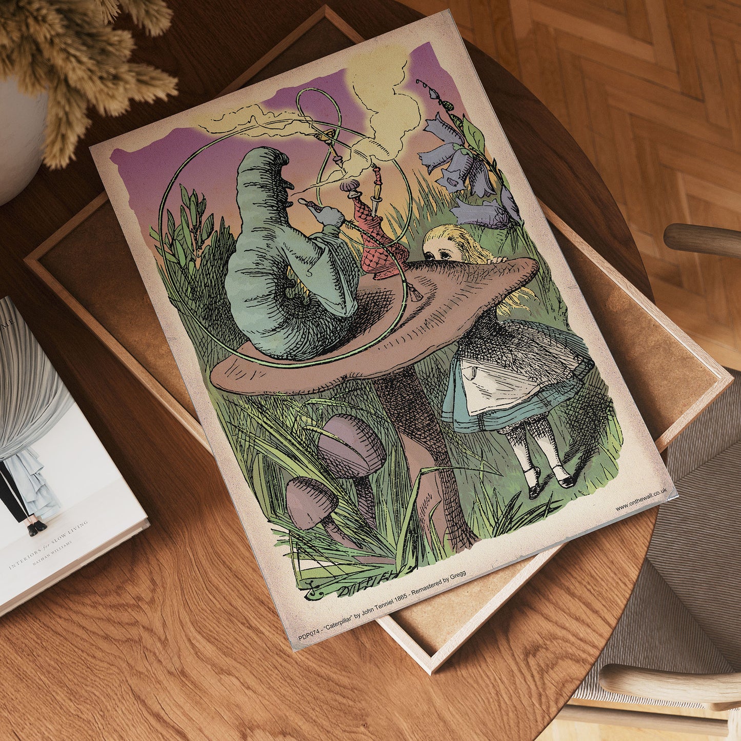Alice in Wonderland The Caterpillar Vintage Art Print Poster 40x30cm