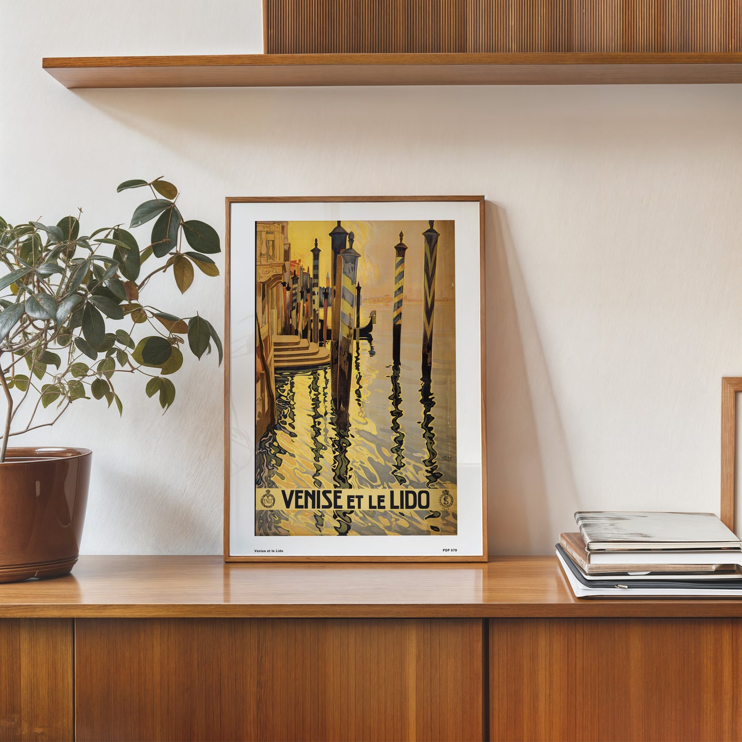 Venise et le Lido Tourism 30x40cm Art Poster Print