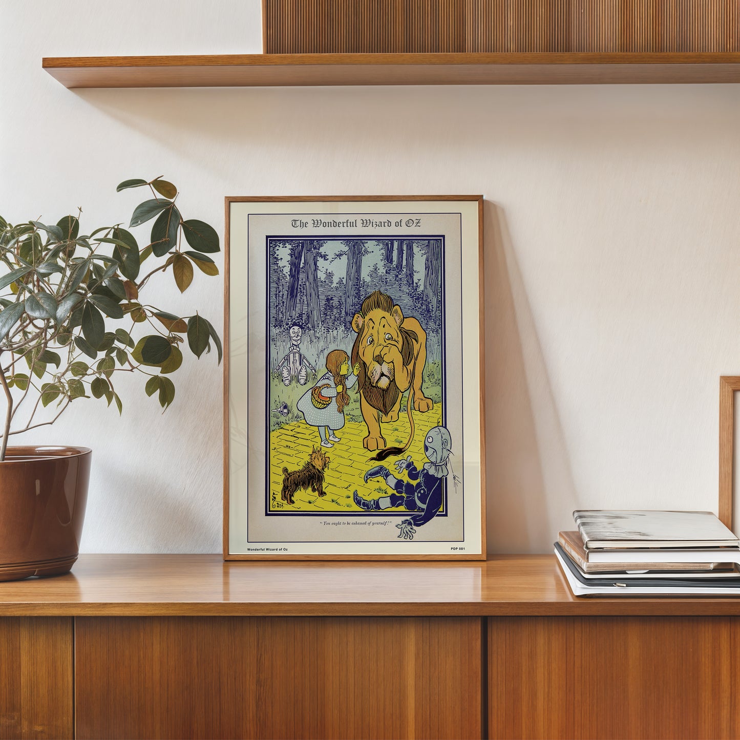 Wonderful Wizard of Oz book cover 30x40cm Art Poster Print