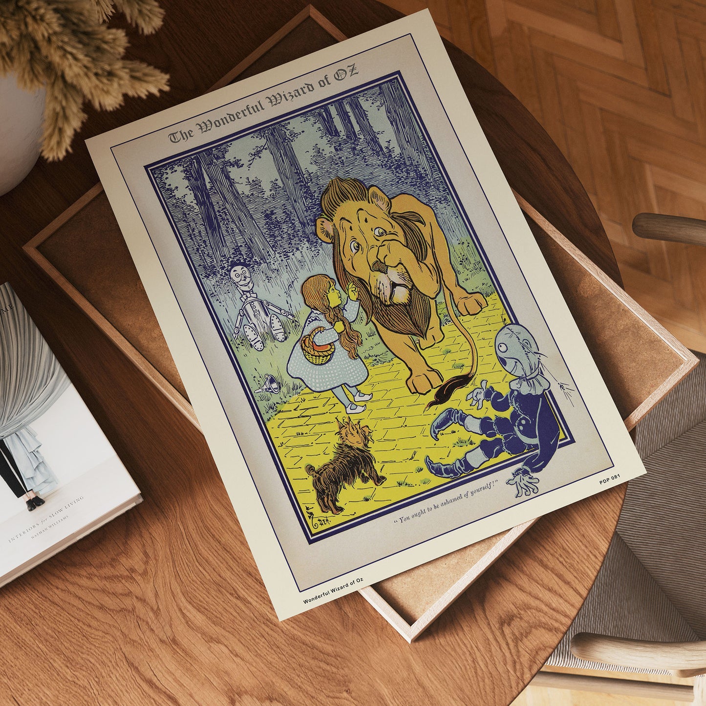 Wonderful Wizard of Oz book cover 30x40cm Art Poster Print