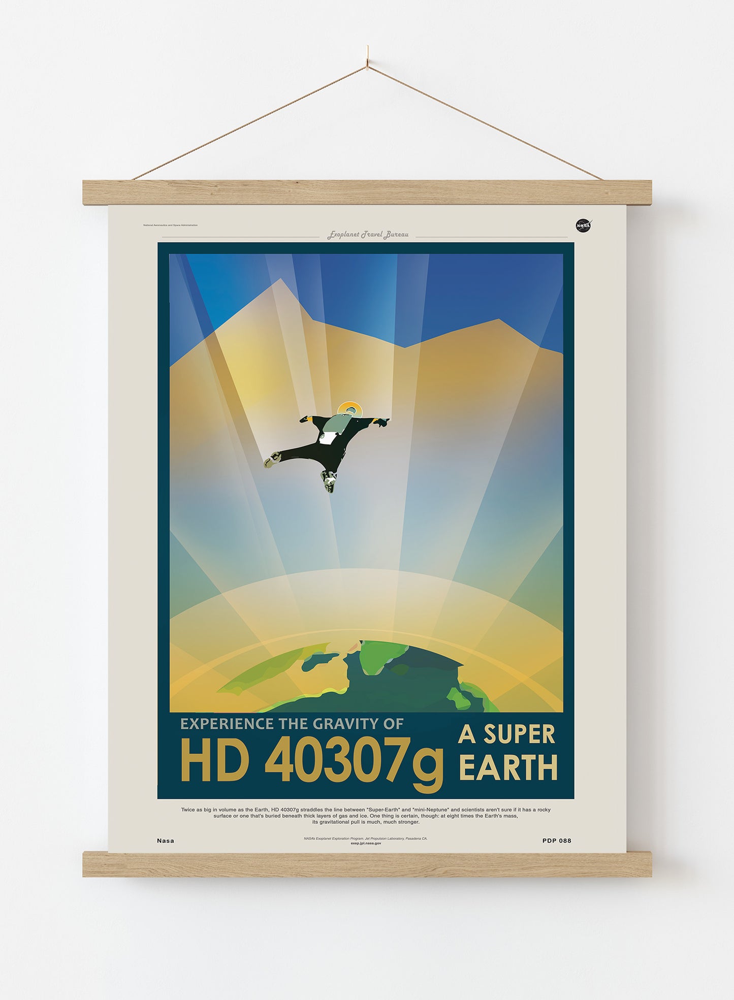 HD40307g Super Earth Nasa Space exploration Vintage Poster Wall Art Print 30x40cm Hanger