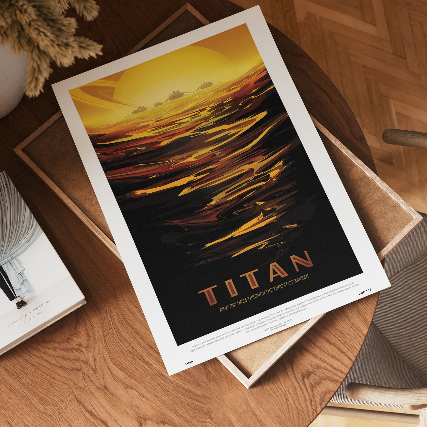 Titan Nasa Space exploration 30x40cm Art Poster Print