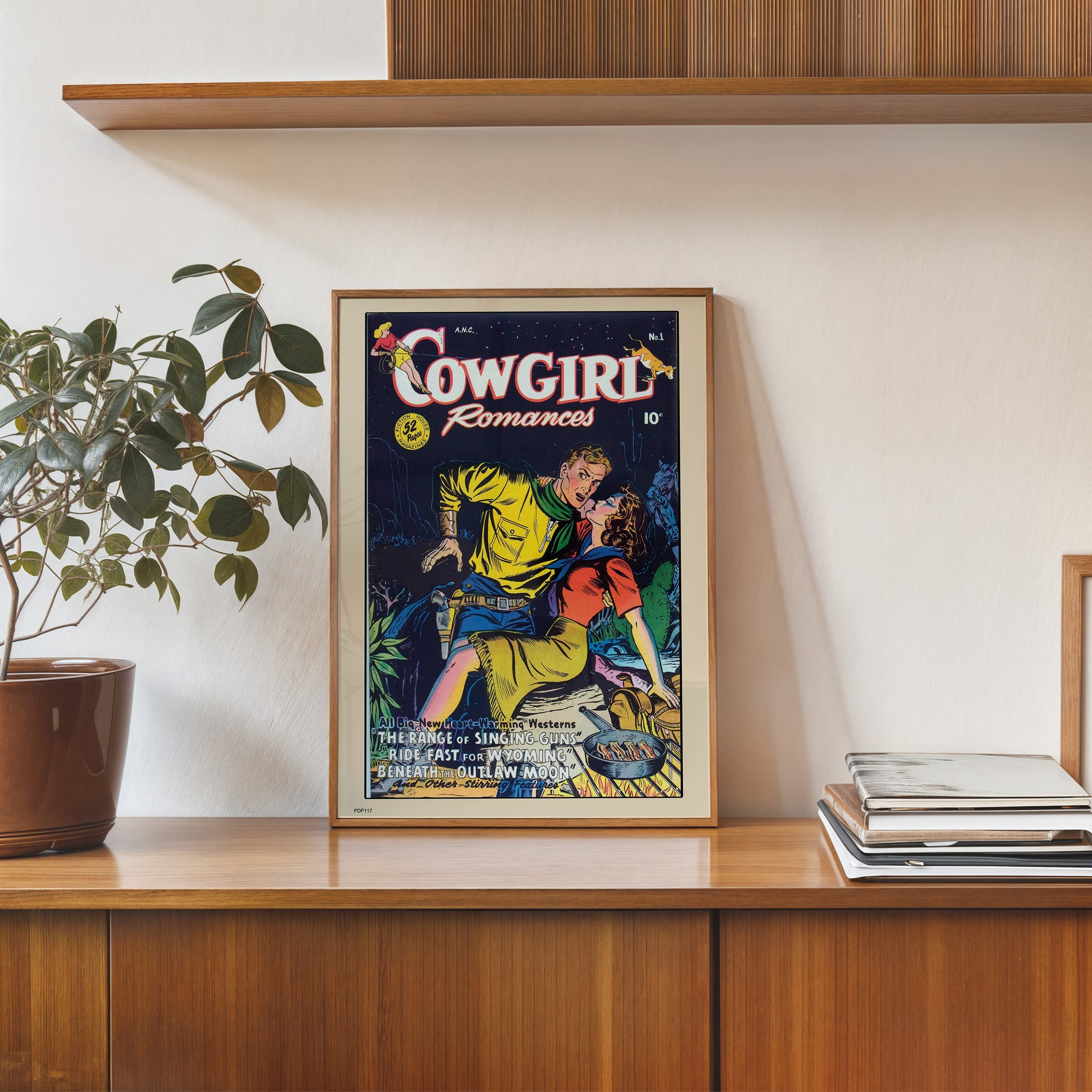 Cowgirl Romances No1 Comic Poster Art Print 30x40cm