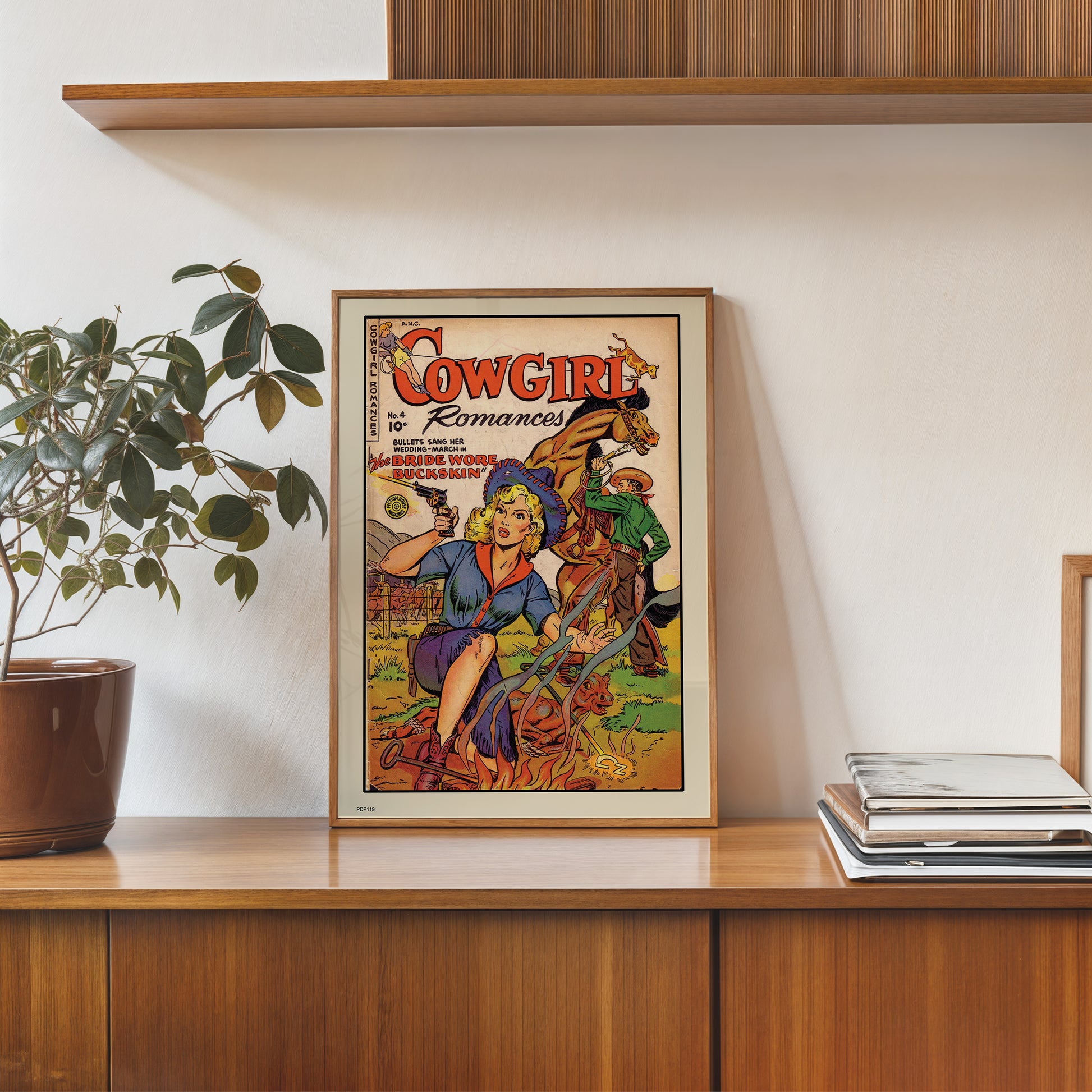 Cowgirl Romances No4 Comic Poster Art Print 30x40cm
