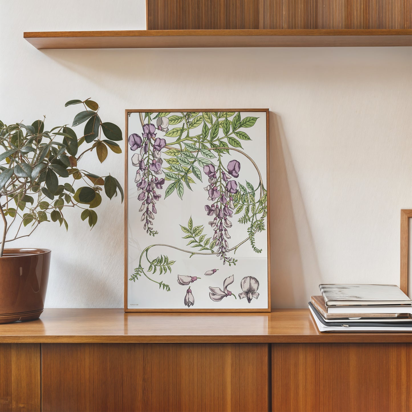 Wisteria by Maurice Pillard Verneuil Vinatge Poster 30x40cm Art Print