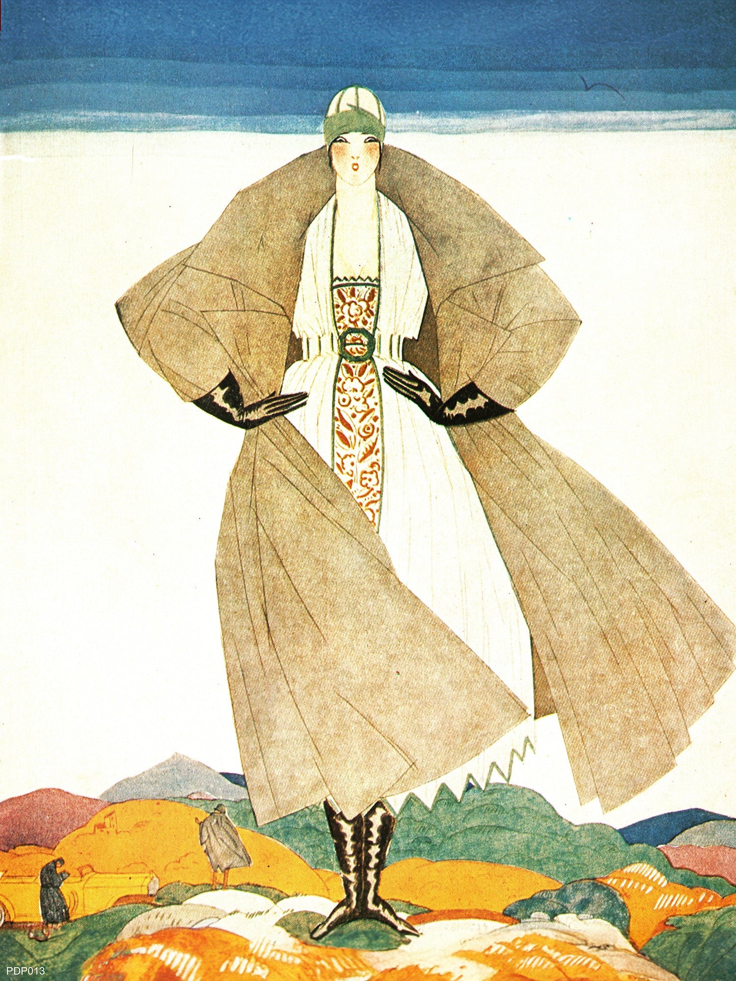Georges Lepape Fashion Art Print Featured on Vogue Cover June 1920