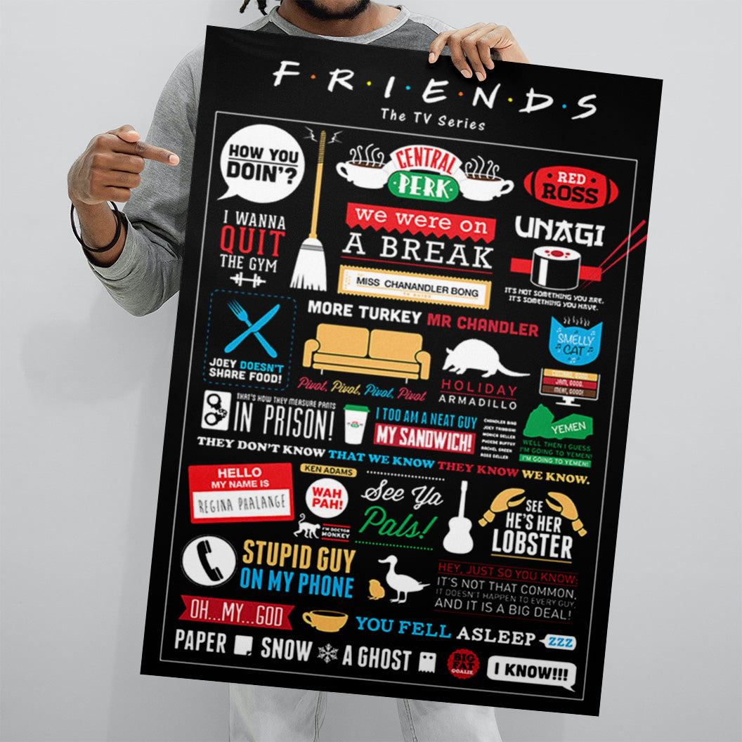 FRIENDS (INFOGRAPHIC) MAXI POSTER 61x91.cm