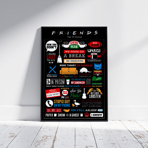 FRIENDS (INFOGRAPHIC) MAXI POSTER 61x91.cm