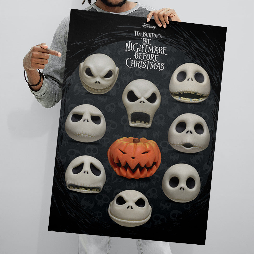NIGHTMARE BEFORE CHRISTMAS (MANY FACES OF JACK) MAXI POSTER 61x91.cm