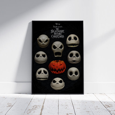 NIGHTMARE BEFORE CHRISTMAS (MANY FACES OF JACK) MAXI POSTER 61x91.cm