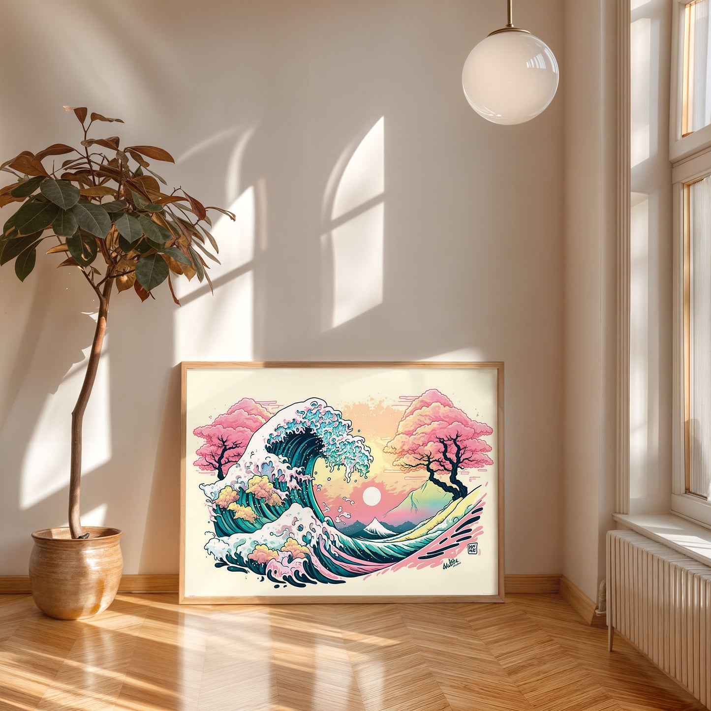 Ada Ingram (Pastel Wave) Maxi Poster – Serenity in Swirling Pastels 61 x 91.5 cm