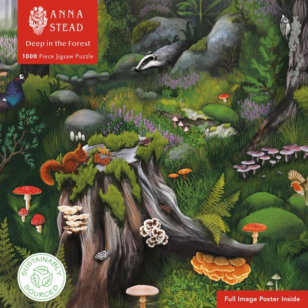 Adult Sustainable 1000 Piece Jigsaw Puzzle Anna Stead: Deep in the Forest