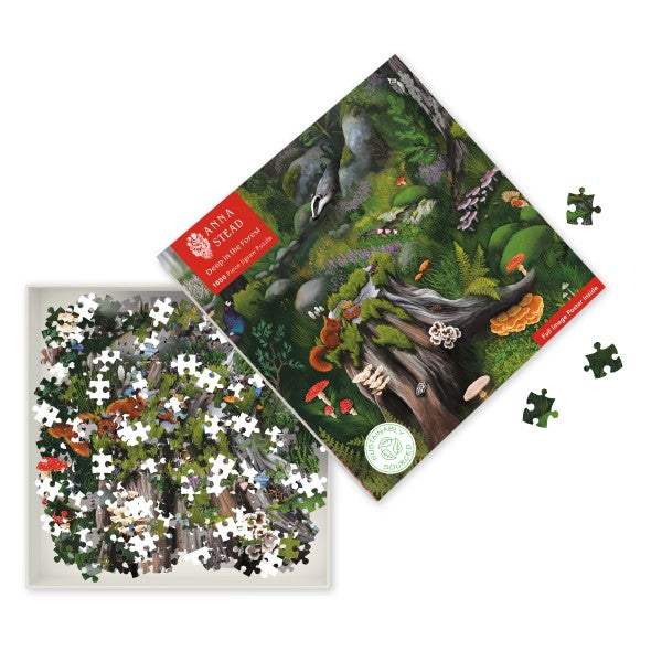 Adult Sustainable 1000 Piece Jigsaw Puzzle Anna Stead: Deep in the Forest