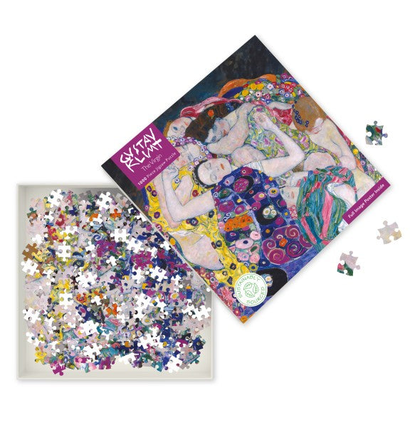 Adult Sustainable 1000 Piece Jigsaw Puzzle Gustav Klimt: The Virgin