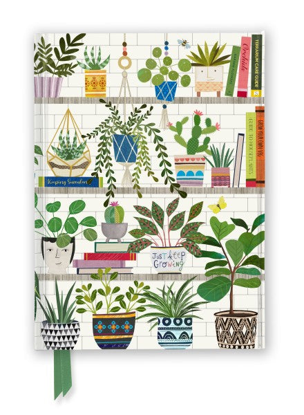 Georgia Breeze: Books & Plants (Foiled Journal) A5 Notepad