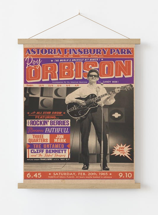 Roy Orbison Finsbury Park, London A1 (59x 84cm) Poster