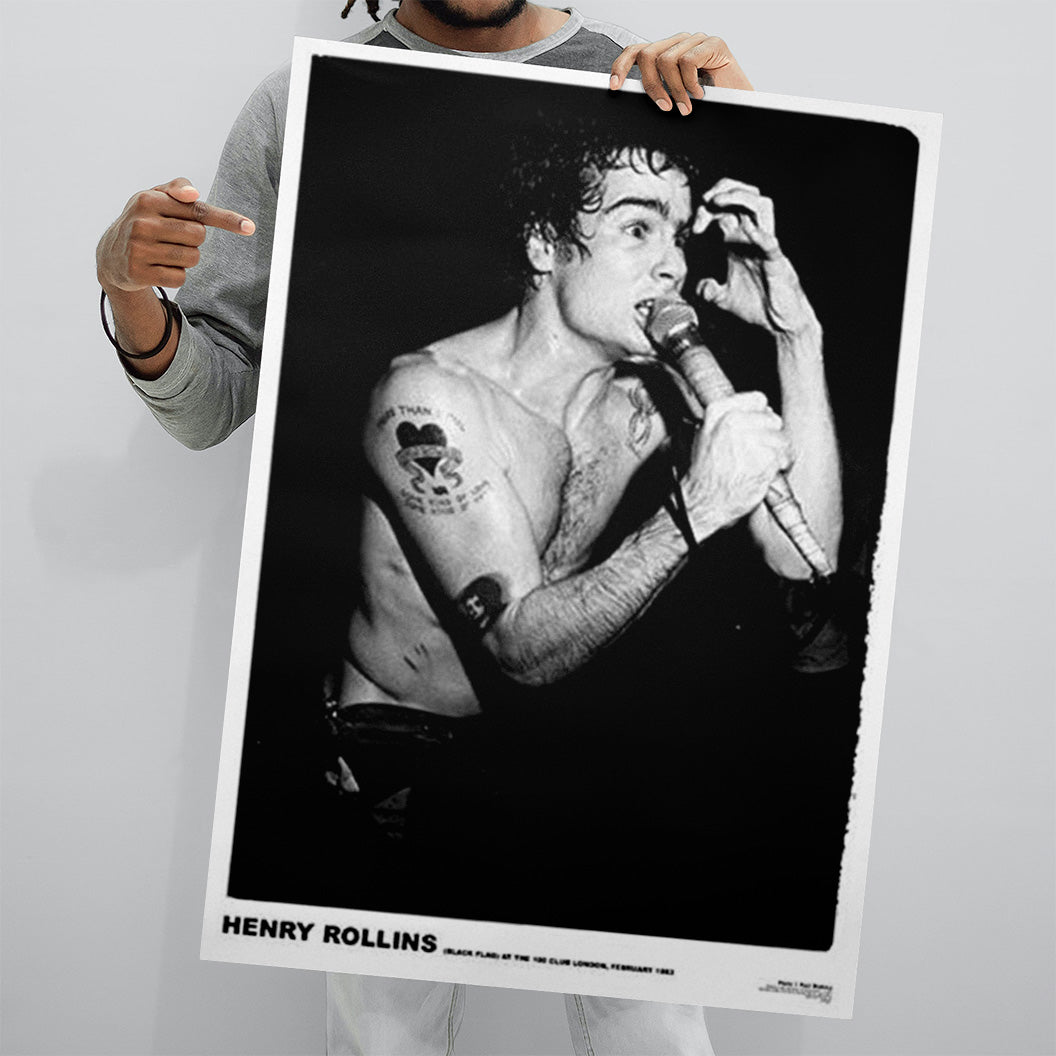 BLACK FLAG Henry Rollins A1 (59x 84cm) Poster