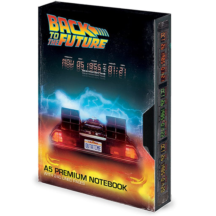 Back To The Future (Vhs) A5 Premium Lined Notebook