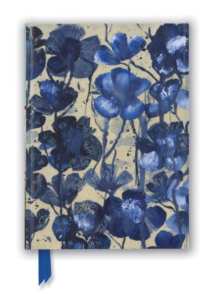 Wan Mae Dodd: Blue Poppies (Foiled Journal) Lined A5 Notepad