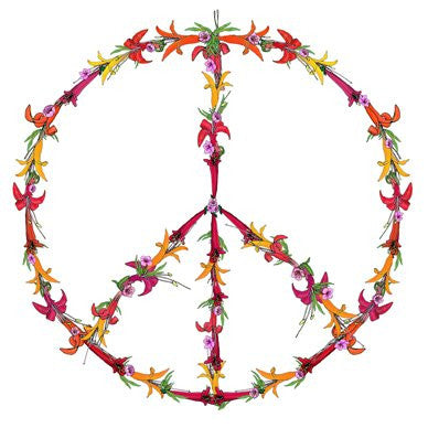 CND Flower Power Greetings Card 14x14cm (blank inside) - On the Wall Art Print Posters & Gifts