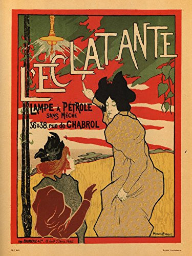 Art nouveau Poster Art Print l'eclatante Poster Art Print 30x40cm