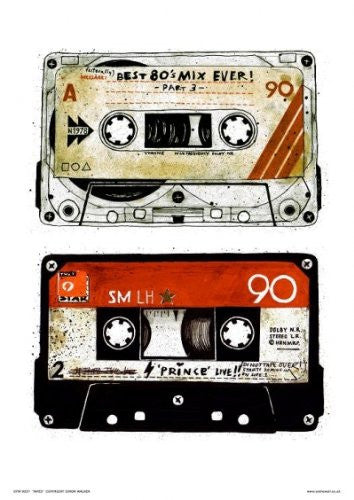 Tapes Pop Art Poster Art Print 30x40cm