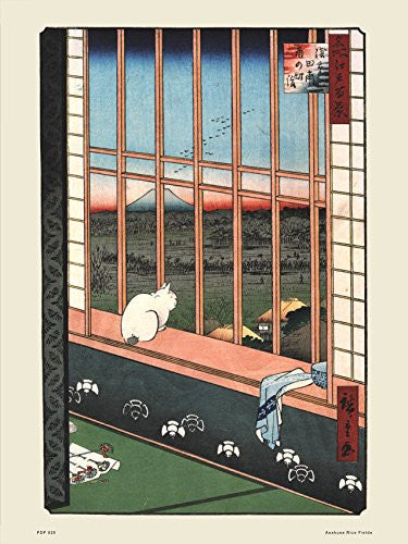 Hiroshige Japanese Poster Art Print Asakusa Rice Fields Poster Art Print 30x40cm