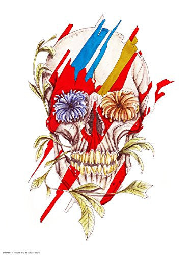 Skull Pop Poster Art Print 30x40cm