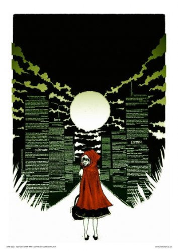 Go Your own Way Poster Art Print 30x40cm