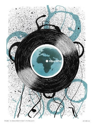 Pop Art Vinyl Records Revolutions Poster Art Print 30x40cm