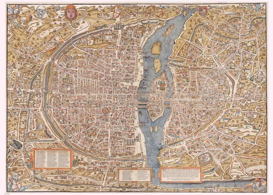Paris Map 50x70cm Art Print