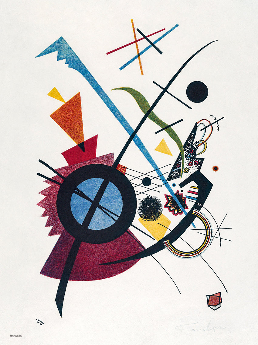 Violet(1923) by Wassily Kandinsky. 30x40cm Art Print
